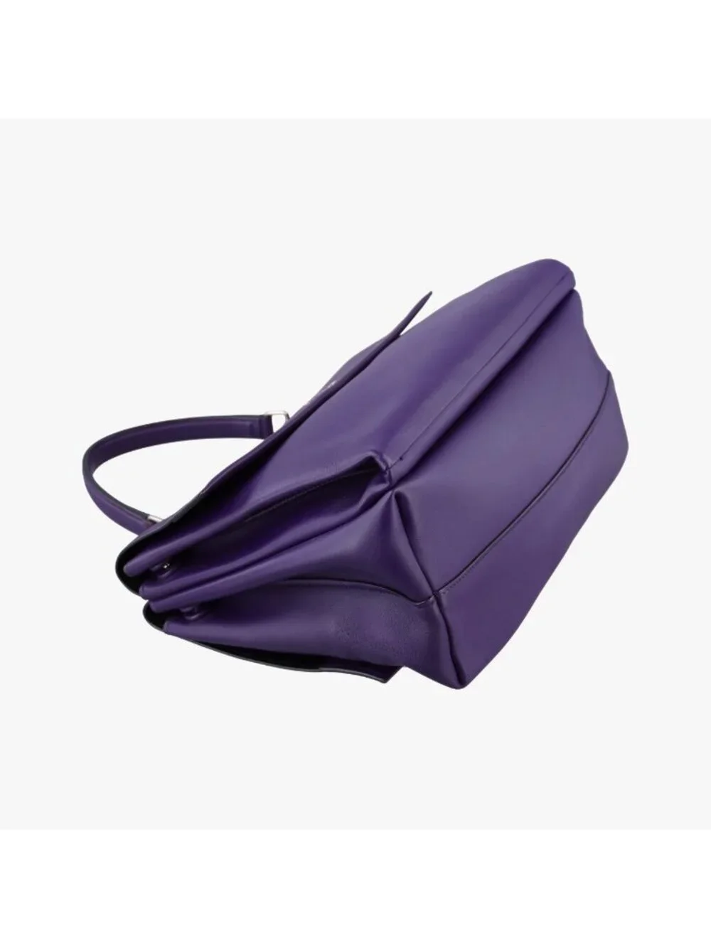 Prada Double Flap Chain Purple Leather 14